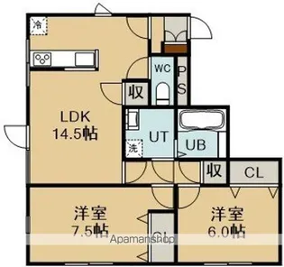 FORESTⅡ【2階】の間取り